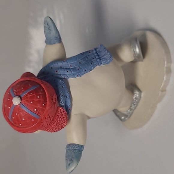 Lenox 2000s  millennium ice skating  snow man Ornament - Picture 5 of 6